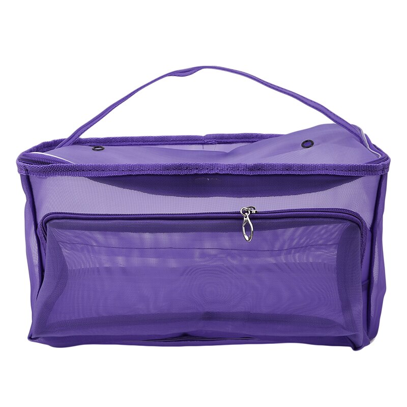 Rejse gennemsigtig taske net kvinder lynlås klare makeup tasker skønhed etui make up organizer opbevaring bad toiletartikler vaske taske