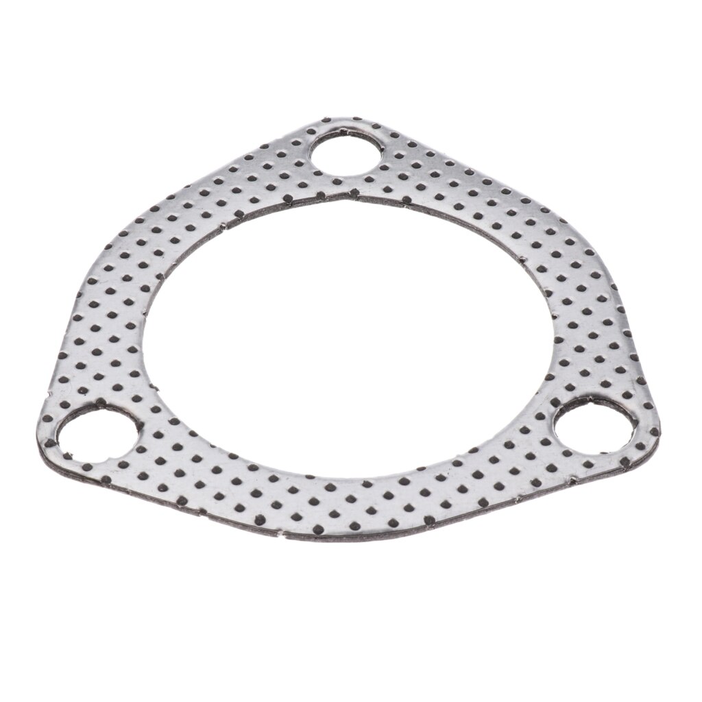 Car Triangle 3 Bolts High Temperature Exhaust Gasket 2.5 inch