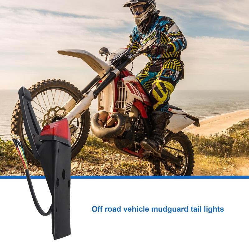 Motorsykkel baklykt vanntett motorsykkel ledet baklykter med kule energisparende terrengsykkellys effektiv motorsykkel