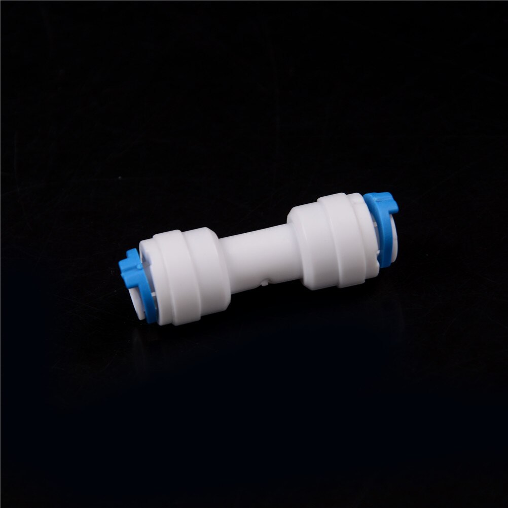 1/4" Equal Straight Tube OD Quick Connection Fittings Aquarium RO Water System Pipe Connector 1PCS