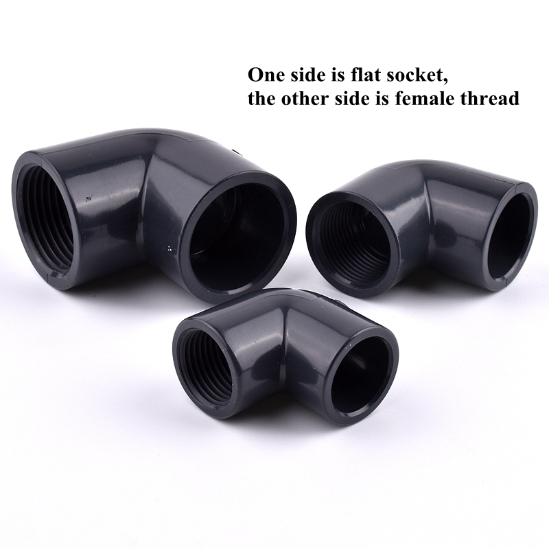 1/2"~2" Single Female Thread 90° Elbow Connector Planting Frame Plastic Joint UPVC Pipe 90° Elbow Socket Fish Tank Connectors