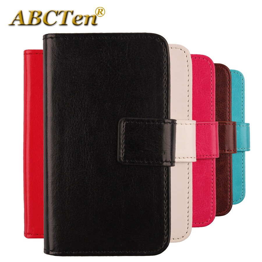 Case For Switel eSmart VS700 5.5 inch Solid Color Leather Flip With Card Packet Bags Phone Case for Switel eSmart VS700 Holster