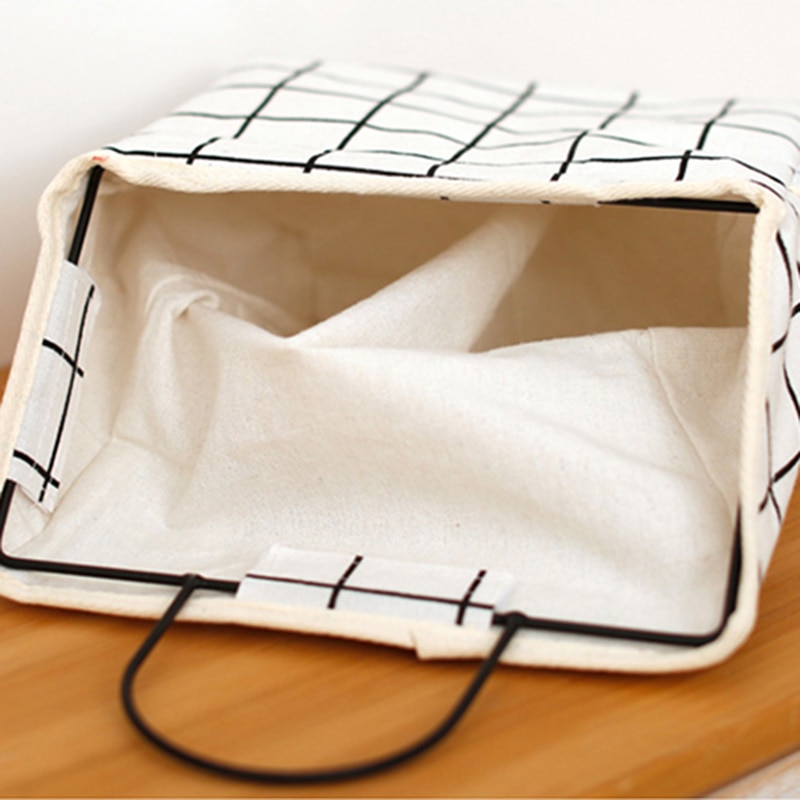 ONEUP Wall Hanging Storage Bags Cotton Linen Door Waterproof Bedroom Wall Hanging Home Office Books Sundries Organizer Bag