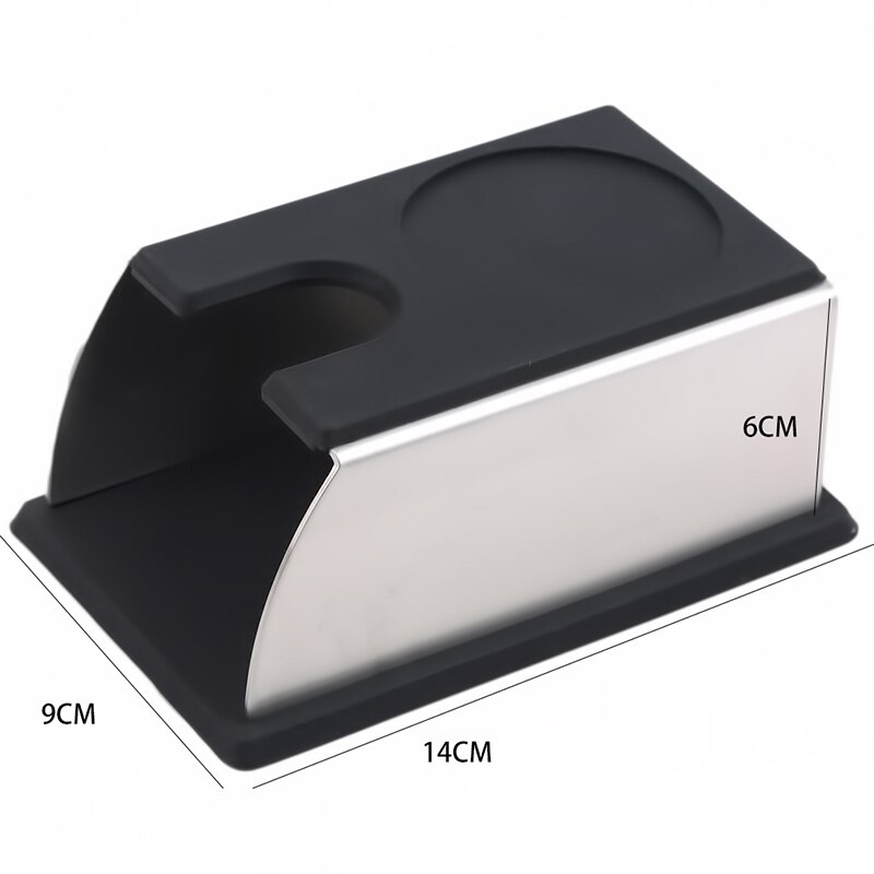 Sturdy Stainless Steel Silicone Espresso Coffee Tamper Stand Barista Tool Tamping Holder Rack Shelf Coffee Machine Tool