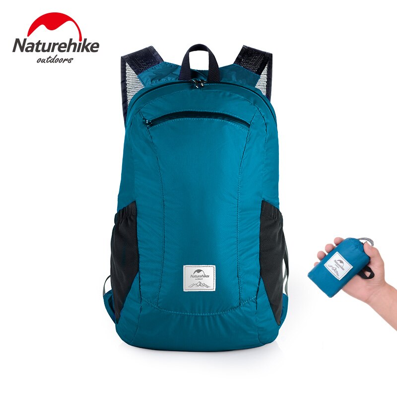 Naturerhike Rugzak Ultralight Camping Rugzak Opvouwbare Rugzak Outdoor Trekking Rugzak Vouwen Wandelen Rugzakken: Blue