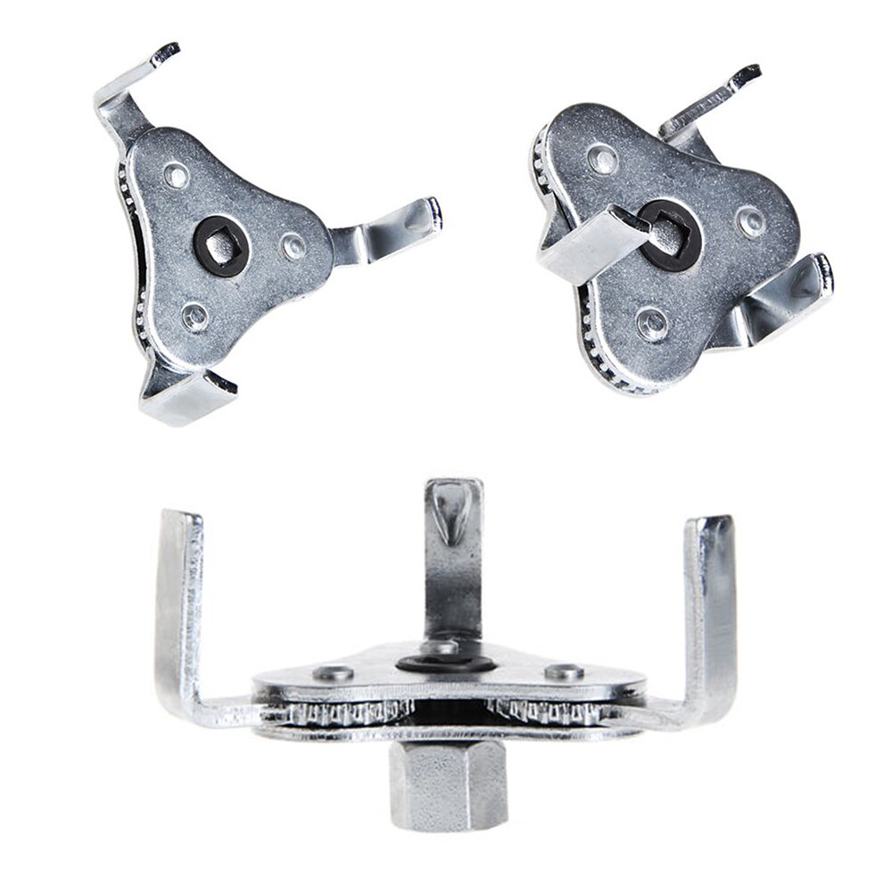 3-Jaw Adjustable Oil Filter Wrench – Universal, 60-127mm, Chrome & Nickel Plated, Precision Auto Labs