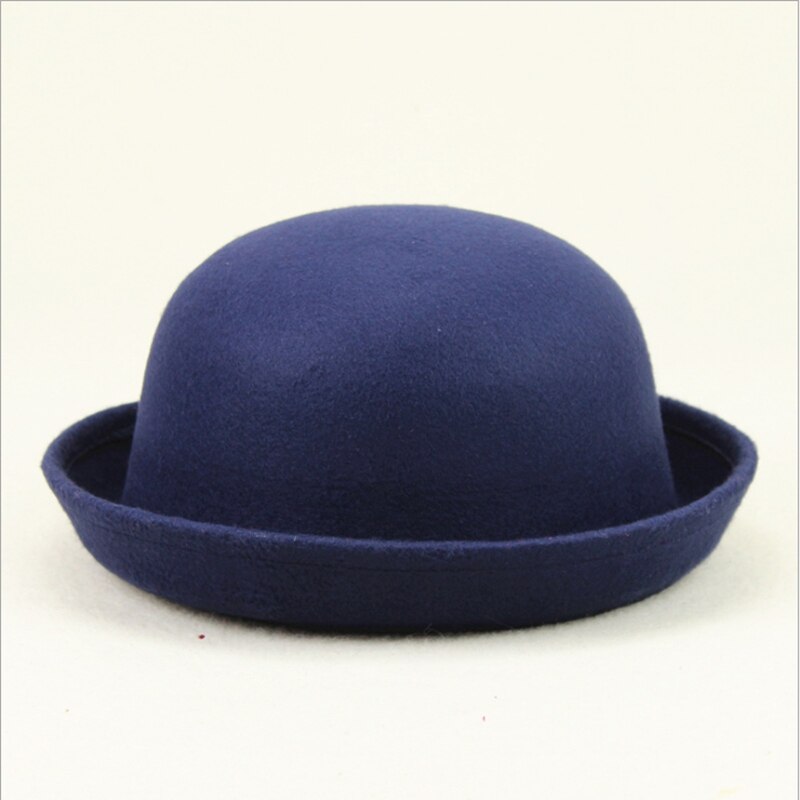 Korean Version Dome Girl Performance Stage Jazz Hat Solid Color Spring Summer Adult Red Felt Hat Women Cap: 6