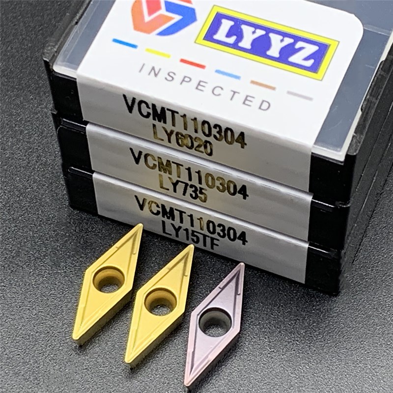 VCMT110304 LY6020 LY735 LY15TF inner turning tool carbide inserts VCMT 110304 metal lathe tool