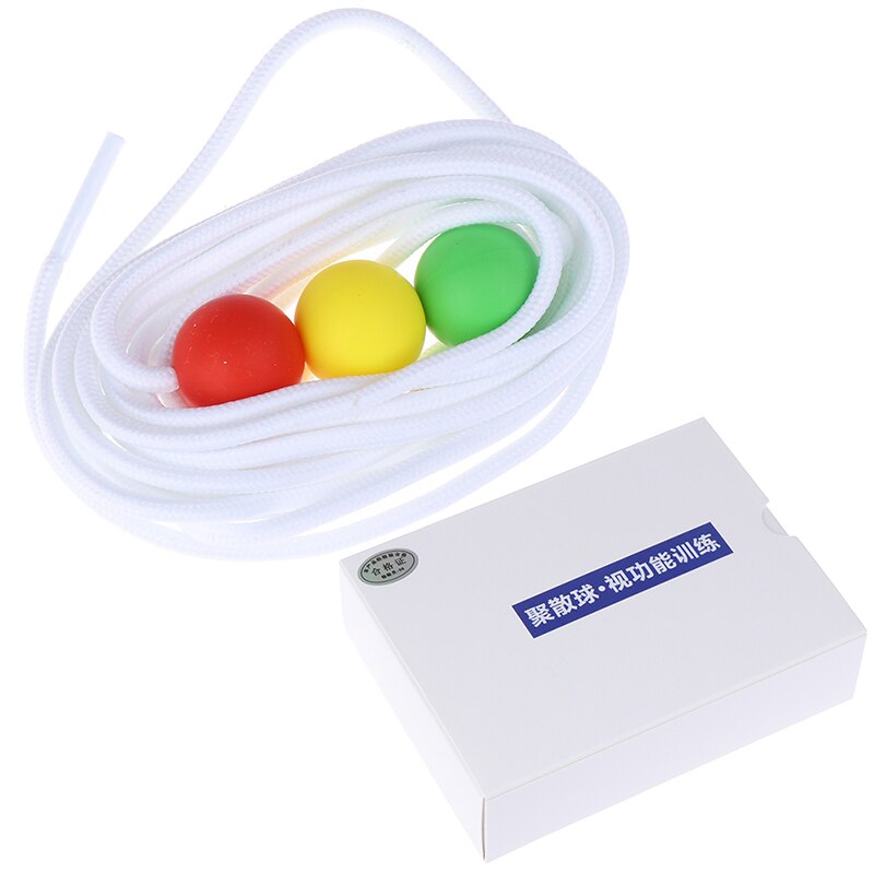 Børn træning diameter streng syn konvergens insufficiens værktøj øjenpleje værktøjer  (1 stk ledning  +3 stk perler  +1 stk etui)
