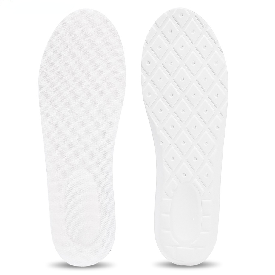Solette sportive in lattice 4D Cuscinetti per scarpe super morbidi ad alta elasticità Cuscino deodorante antidolore Supporto per arco plantare Solette da corsa Soletta per piedi: Blu / 0.5