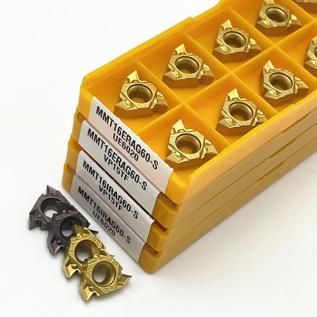 Outil de tournage à filetage pressé, machine-outil CNC, pièces de tournage, MMT 16IR 16ER AG60-S UE6020 VP15TF US735 MMT 16IR MMT 16ER AG60-S