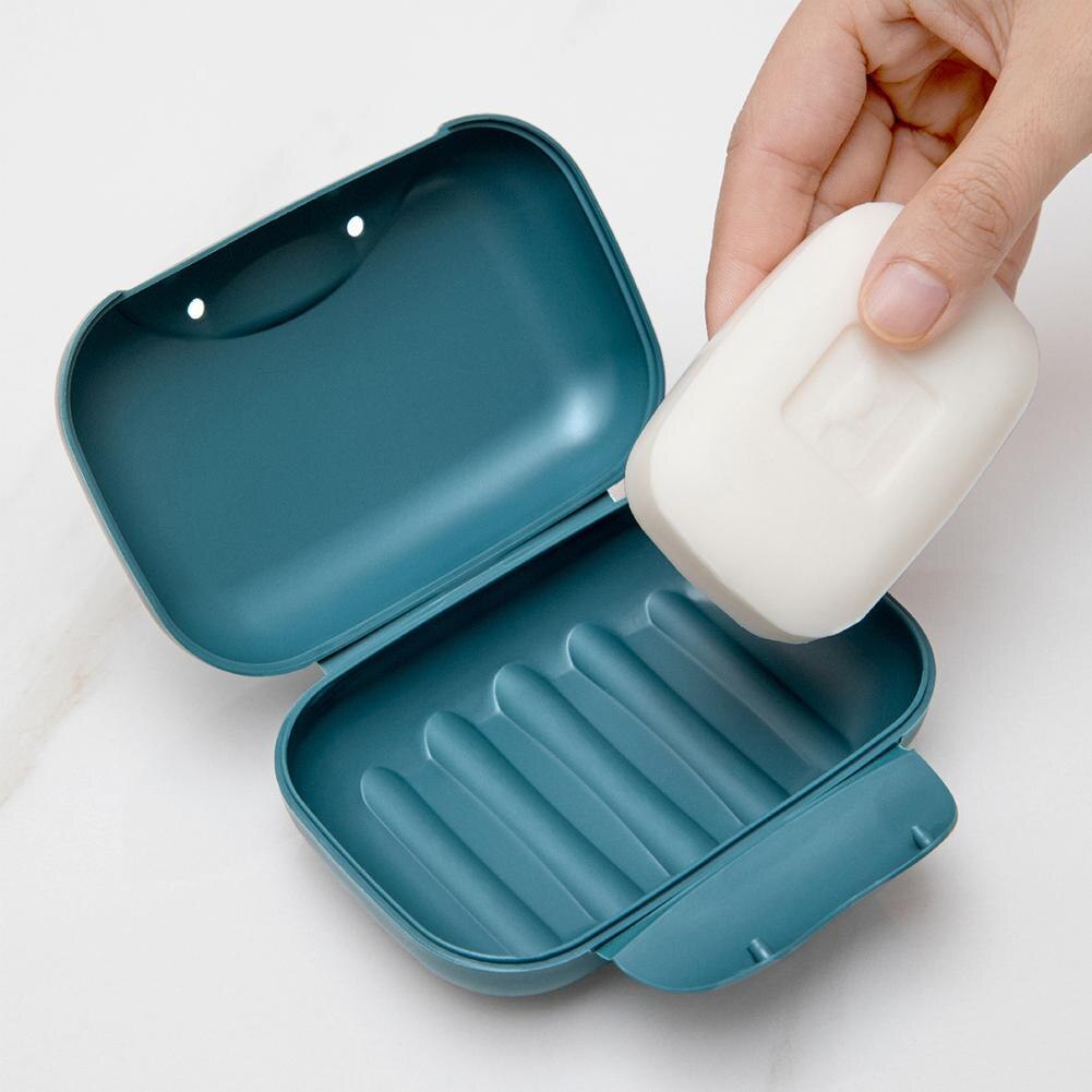 Caja de jabón a prueba de fugas, jabonera portátil de cuatro colores a prueba de agua, , compacta, fácil de llevar, almacenamiento de baño, sellada, jabonera de viaje