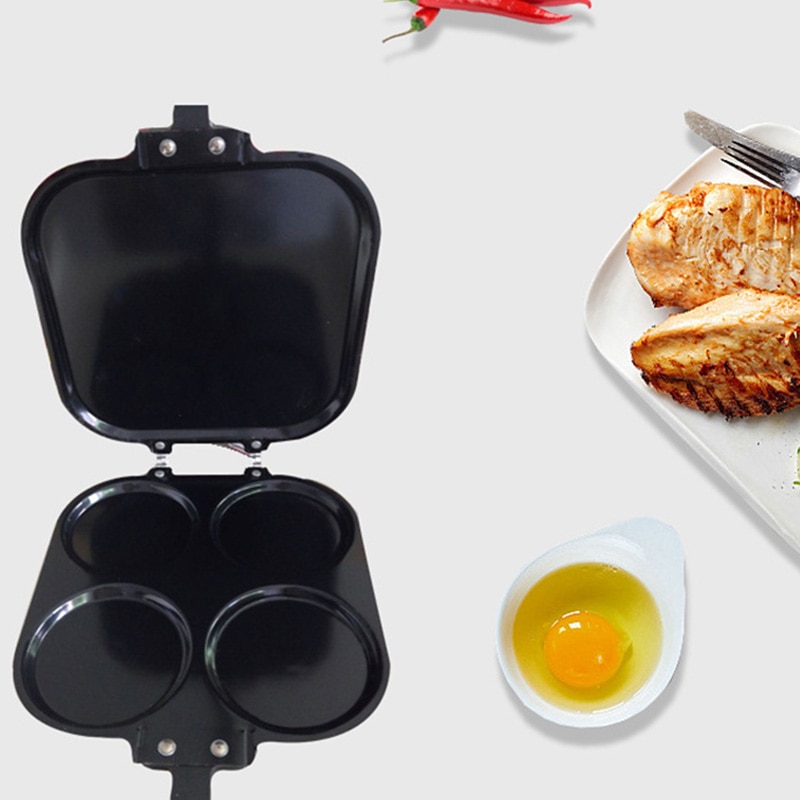 4 reikää tarttumaton paistinpannu paksunnettu munakas pannu muna pannukakku pihvipannu kypsennys kananmuna kinkku pannut aamiaiskone