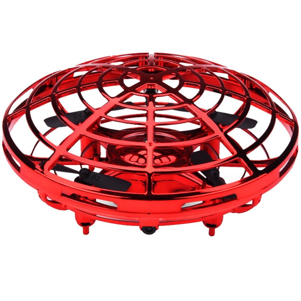 Mini Anticollision Sensor Induction Hand Controlled Altitude Hold Mode UFO Drone The Best For Kids Children Funny Toys #2: Red