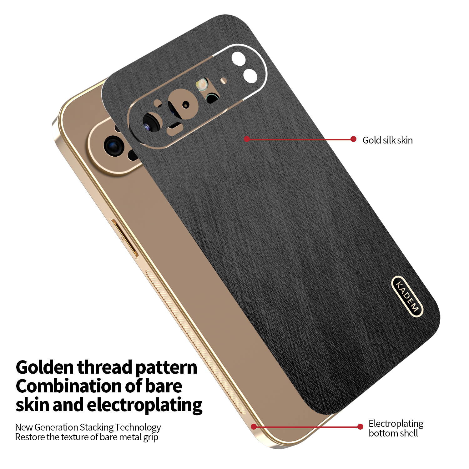 Plating Gold Silk Skin Case For Google Pixel 9 8 7 6 Pro 9 XL 8 7 6 A Leather Shockproof Cover for Pixel 9pro xl 8a 9A 8pro 7A