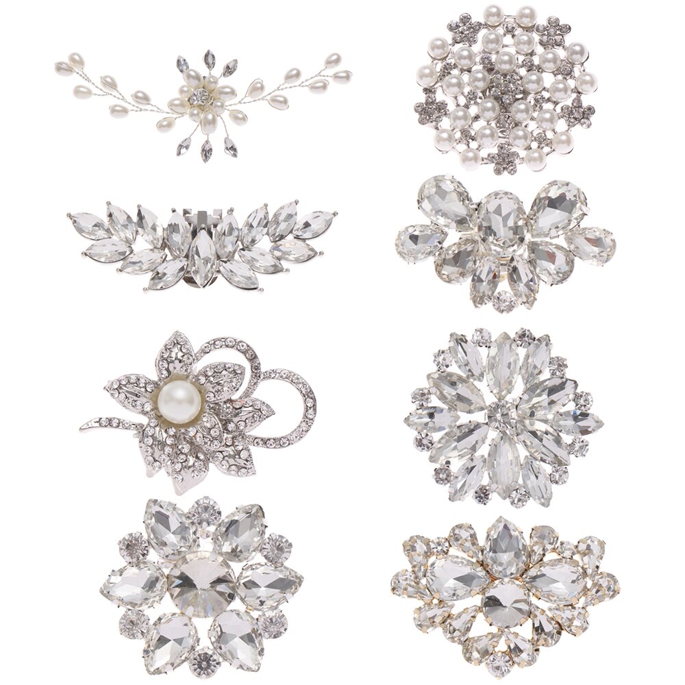 1Pc Lady Schoen Clip Schoen Decoraties Shiny Decoratieve Clip Strass Vierkante Klem Hoge Hak Charm Gesp Voor Bruiloft Vrouwen bruid