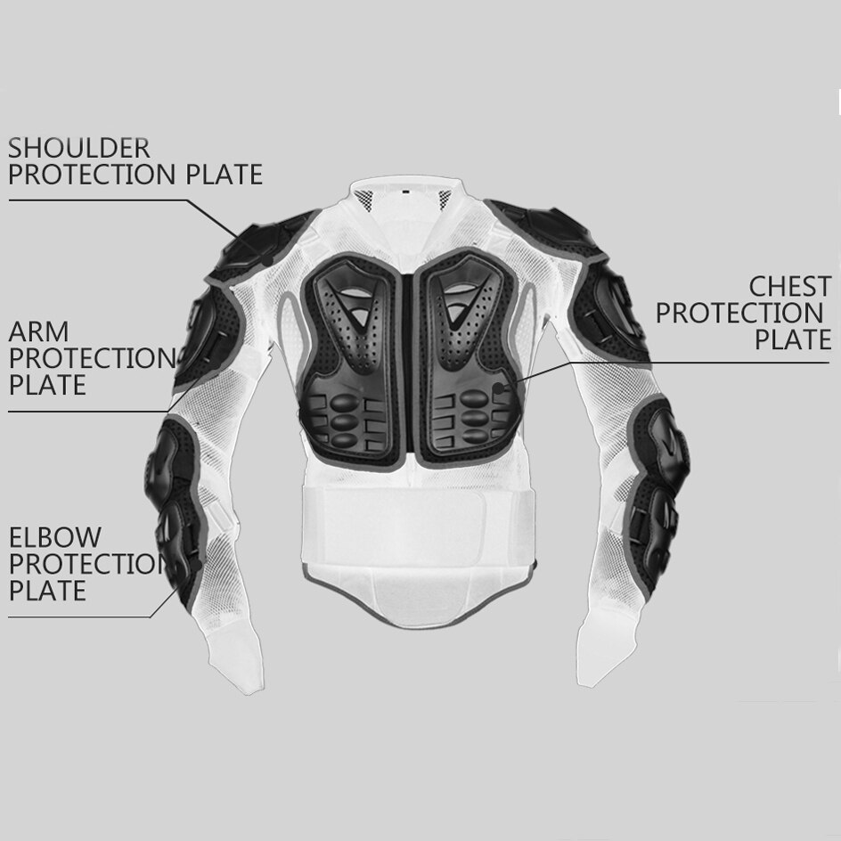 Uchoice-Chaqueta de motocicleta de cuerpo completo para hombre, armadura para Motocross, protección para Moto de carreras, talla S-5XL