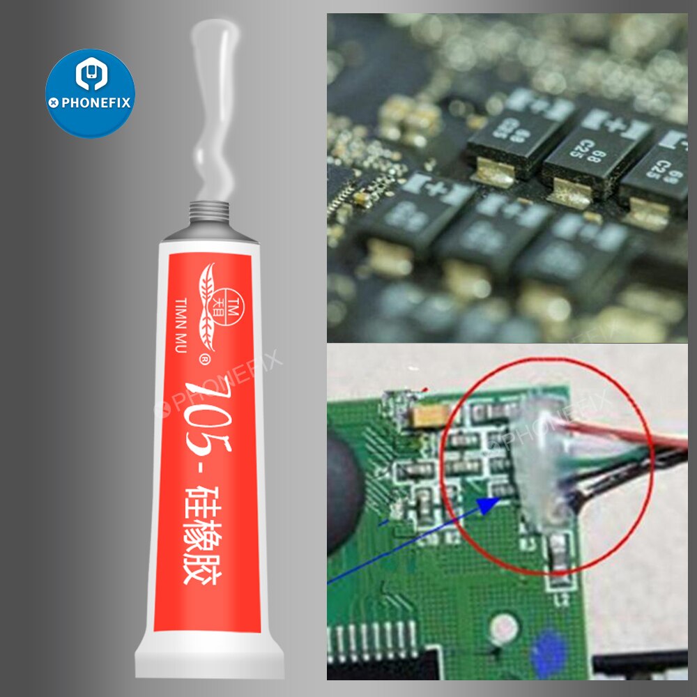 45g elektronische kit siliconen industriële lijm 701/704/705/ tm -441 siliconen rubber rood wit zwart transparante afdichtingslijm