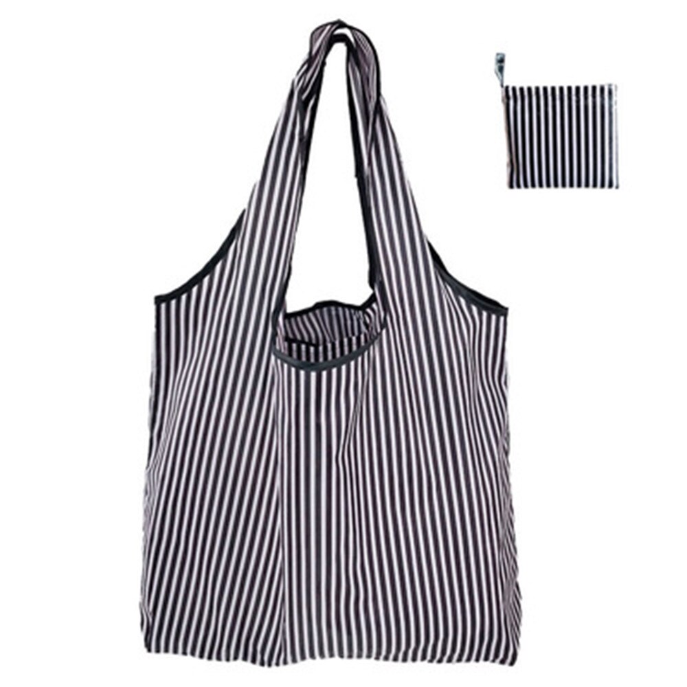 Nouveaux sacs à provisions réutilisables de Polyester sac fourre-tout pliable de grande capacité sac d'épicerie d'épaule Portable avec poignée