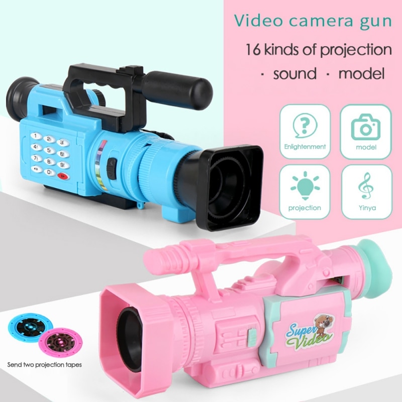 Children Projection Simulation Camera Educational Fun Interactive Toy Light Music Toy Cosplay Game