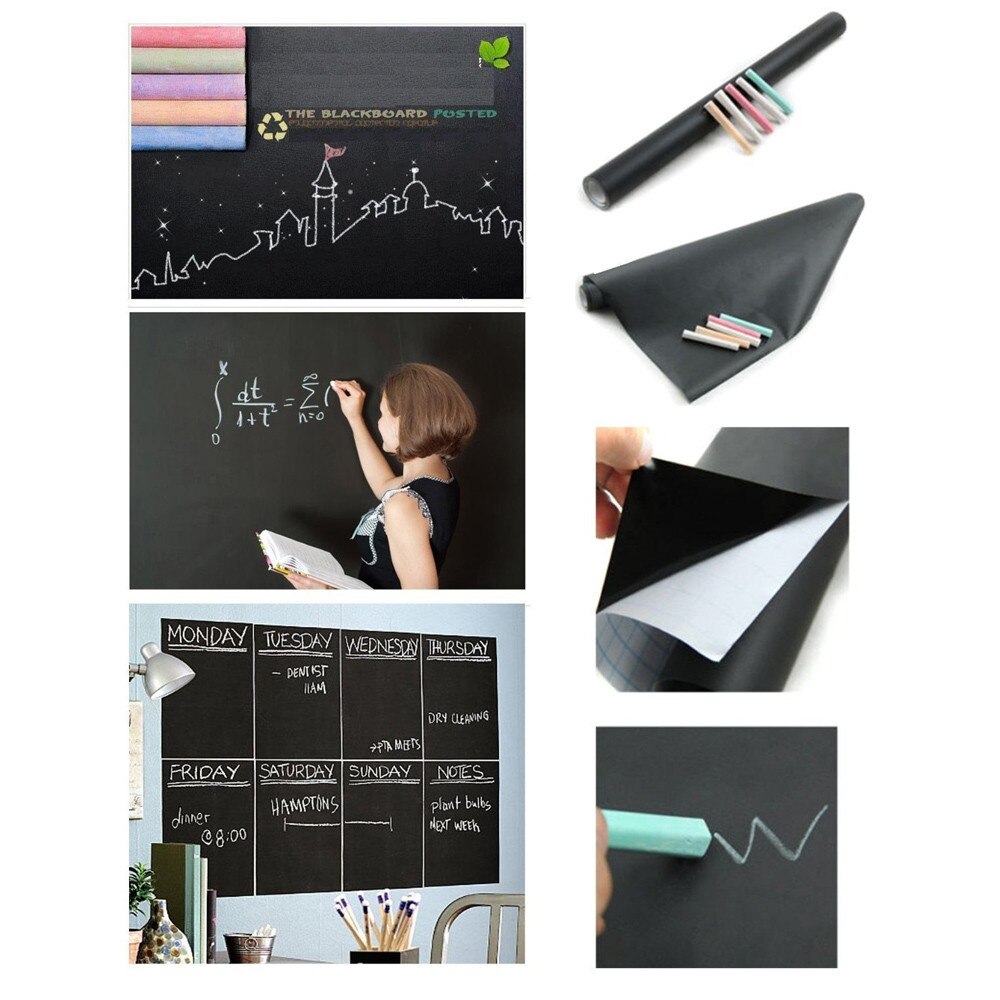 Removable Blackboard Wandaufkleber Rewritable Chalkboard Wall Sticker For classroom, office, conference room#p30