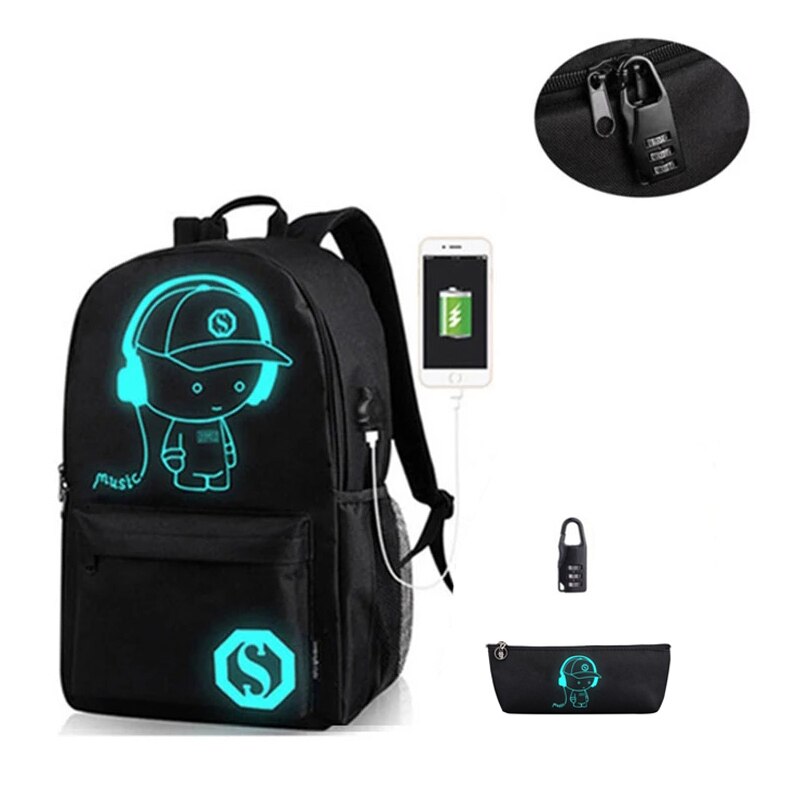 7-12 jahre alt Jungen Schule Taschen Leichte Klasse Schule und Mittelschule Rucksack freundlicher Bookbag mit Standard-leuchtstoffbirnen markieren 2/3 einstellen: Usb h 2 setzt