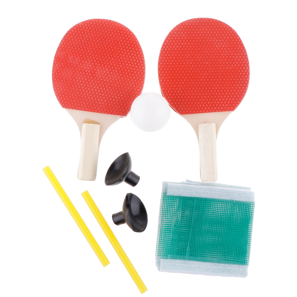 1 par mini bordtennis ping pong racket flaggermus baller nett sett  +1 x ball