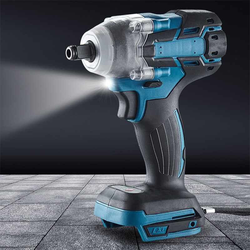 18V Borstelloze Elektrische Sleutel Impact Dopsleutel 520Nm Hand Boor Installatie 1/2 Dopsleutel Power Tool Voor Makita Batterij