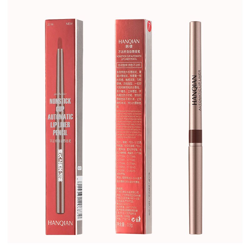11 farger automatisk lip liner langvarig vanntett lip liner blyant vanntett leppe verktøy leppesminke