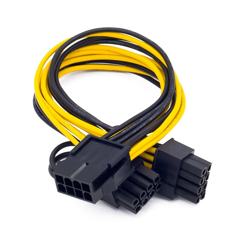 1-10 pcs RGEEK 12V EPS CPU 8 Pin to Dual 8(6 2) Pin PCIE Pci-e PCI Express Adapter Power Supply Splitter Cable 20cm for Mining