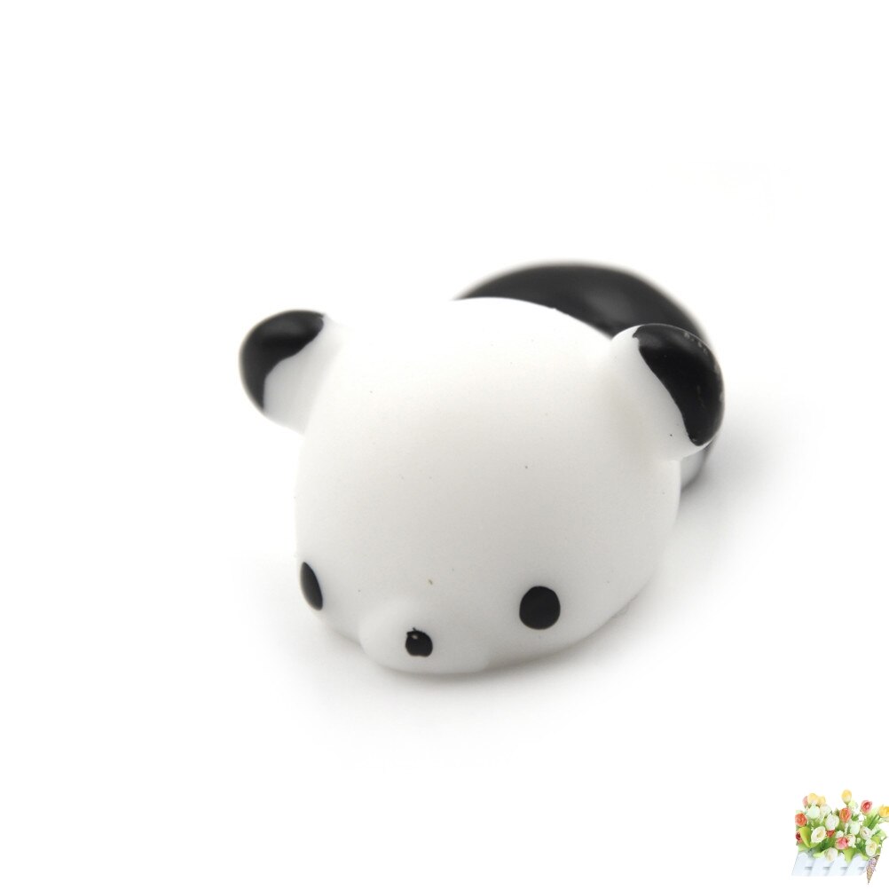 1PCS Cute Kawaii Decompress Anti-stress Squishy Panda Mochi Squeeze Stretchy charms Phone Straps