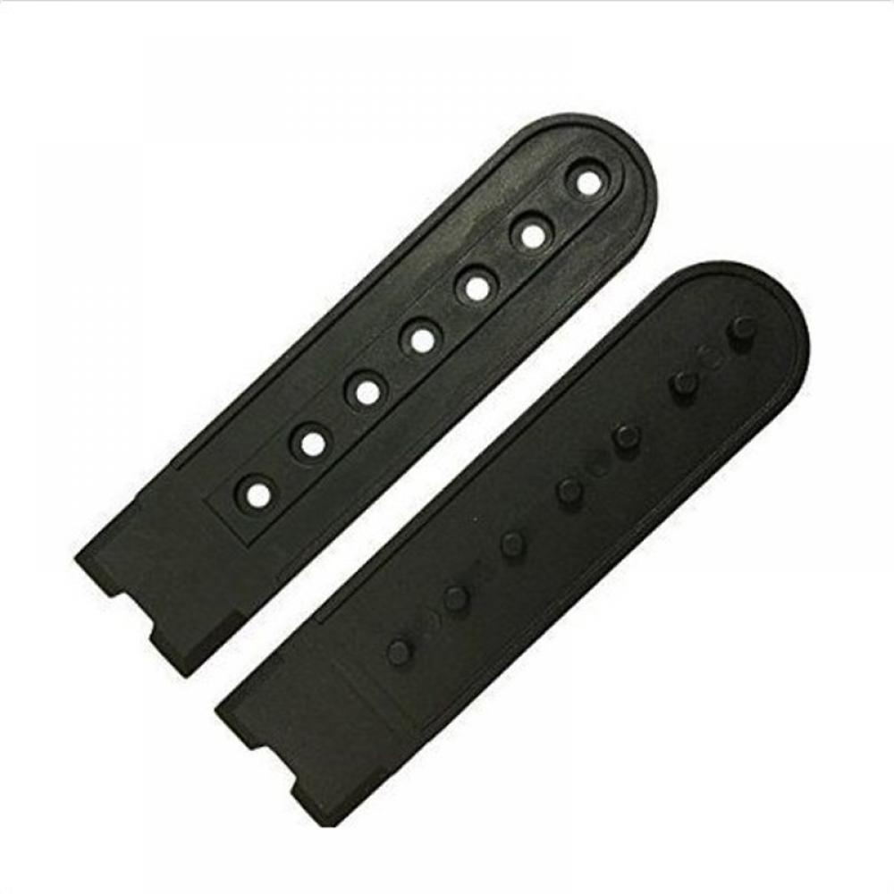 10Pcs Snapback Strap Vervanging Met 7 Gaten Kleurrijke Hoed Reparatie Sluiting Gesp Clip Extender Voor Baseball Cap Hoed Accessoires: Black