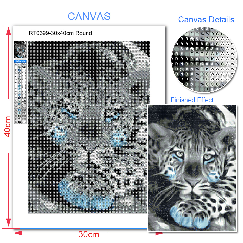 Peinture diamant 5D à faire soi-même, animaux, Lion, Koala, tigre, point de croix, perceuse complète, broderie ronde, mosaïque, image d'art en strass