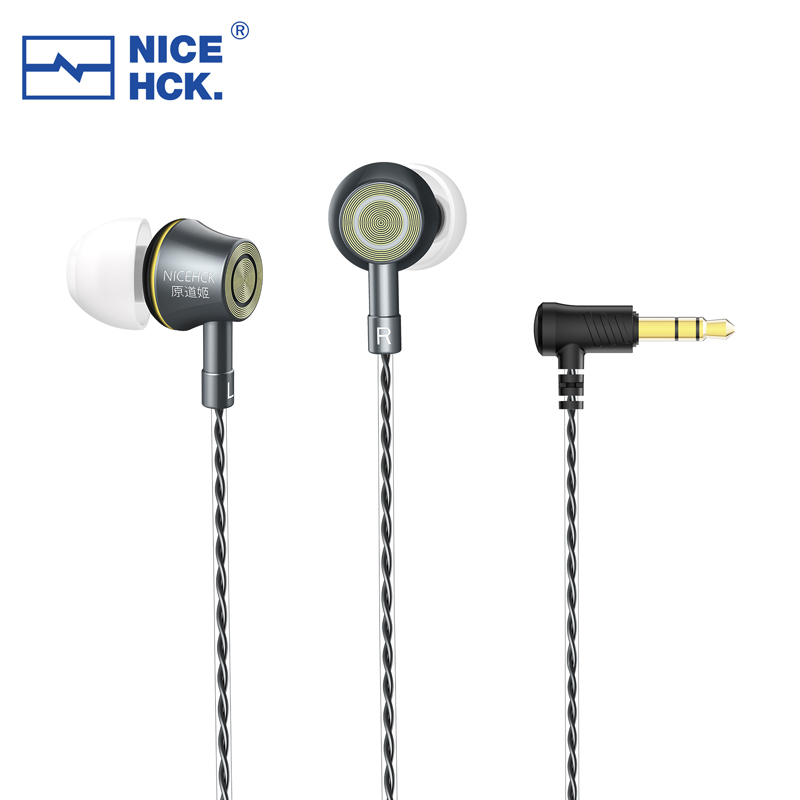 NICEHCK YD520 IEM In-Ear-Kopfhörer, Aluminiumlegierung, Metall, HiFi-Mikrofon, Ohrhörer, 10 mm PET, dynamisches Headset, Bass, ausgewogene Gesangsmusik: WHITE