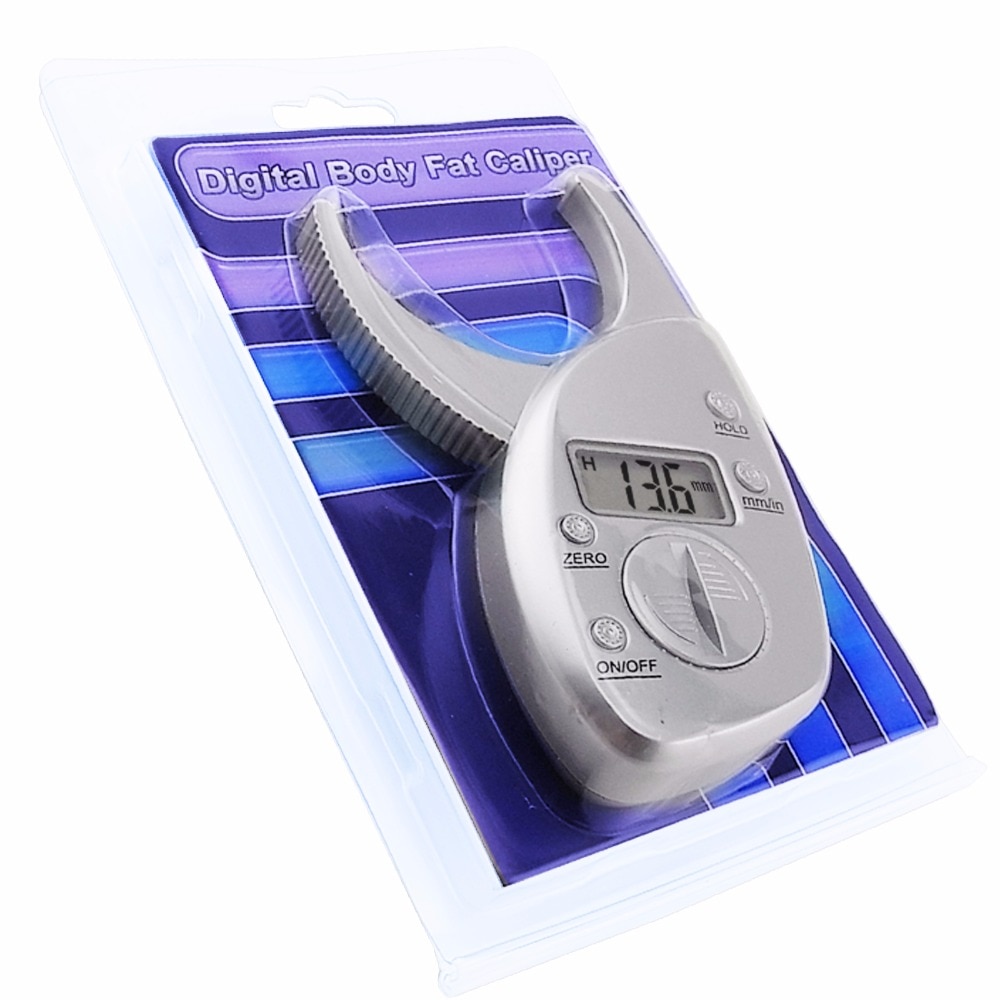 Étrier numérique de mesure de la graisse corporelle, méthode de pliage de la peau, pourcentage de graisse, affichage LCD, portable