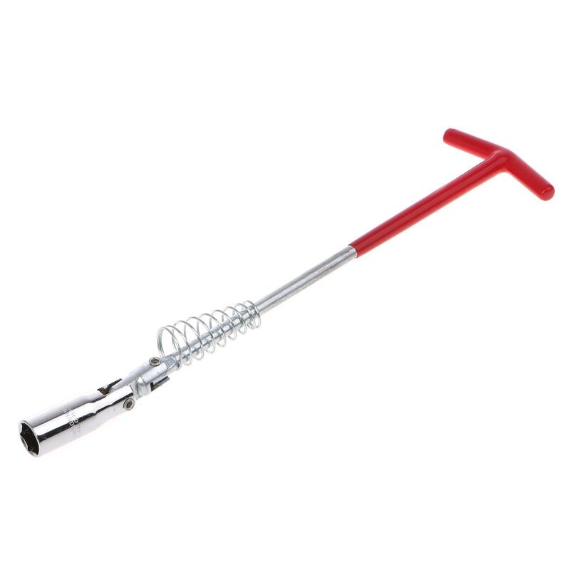 16mm/0.6" Magnetic Spark Plug Removal Tool T-Bar T-Handle Flexible Spanner Socket Wrench Auto Repair Hardware Tools
