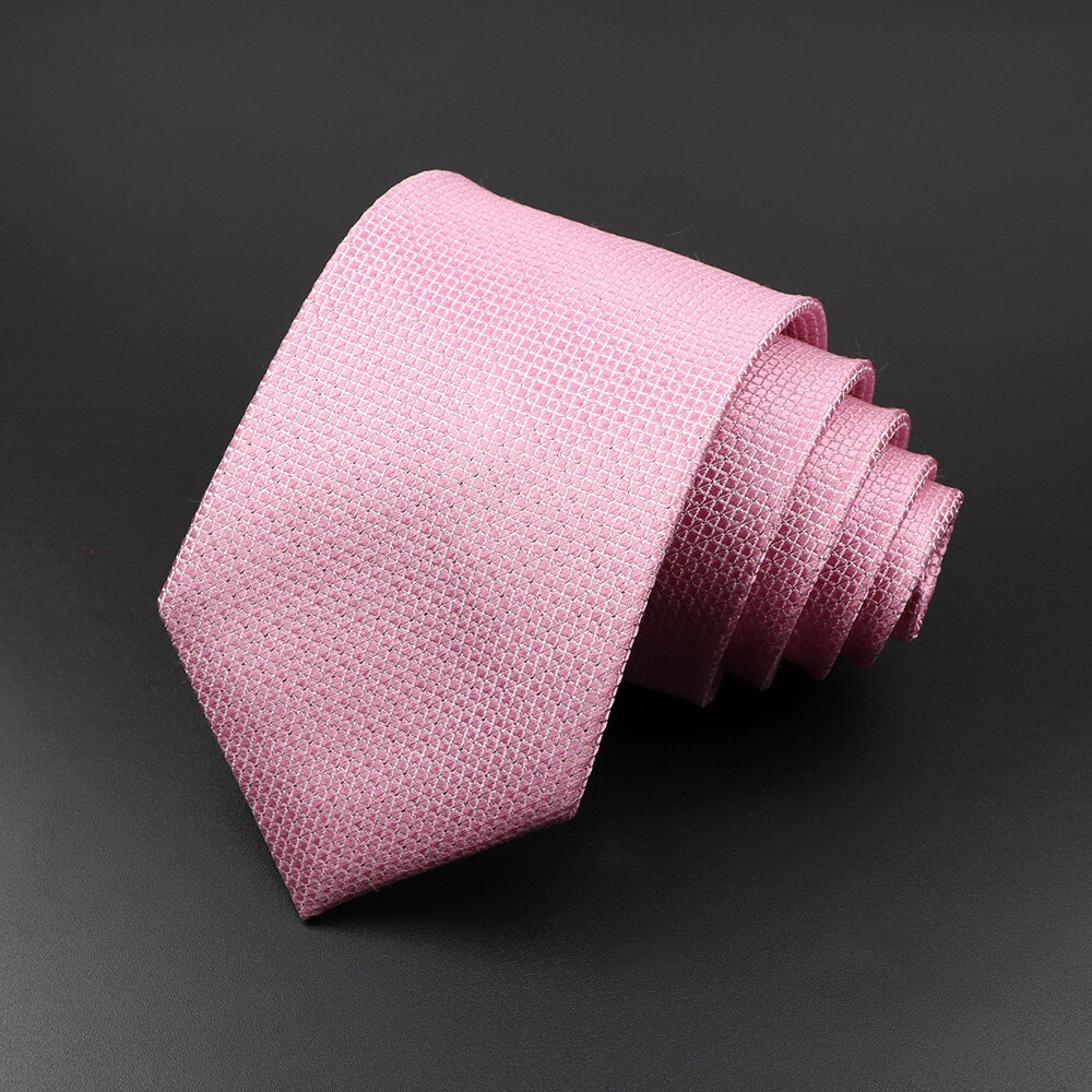 Cravates classiques à rayures tissées Jacquard pour hommes, 100% soie, pour costume de mariage d'affaires, accessoires: 17