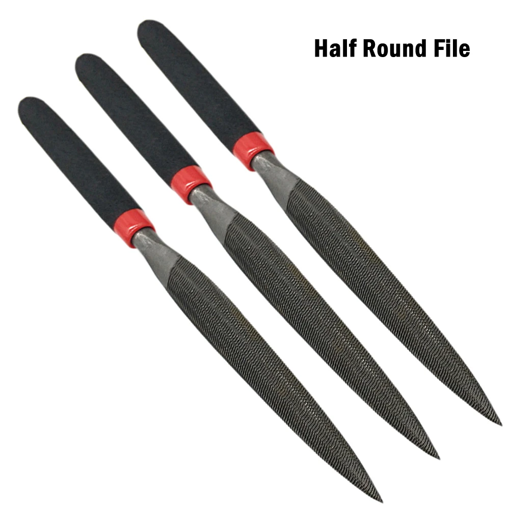 Small Steel Files Needle Flat File for Stone Glass Metal Carving Craft Needle Filing Woodworking Hand Tool Set Carpentry Tools: Brown