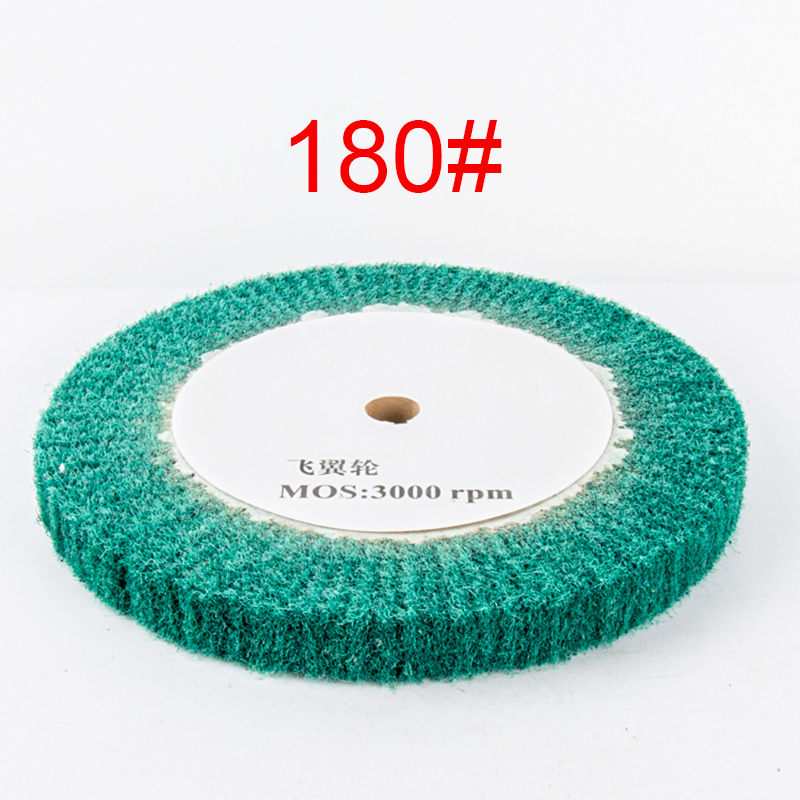 Nylon Polishing Mop Brush Drawing Deburring Drum Wheel for Stainless Steel: 6*20mm / Gold