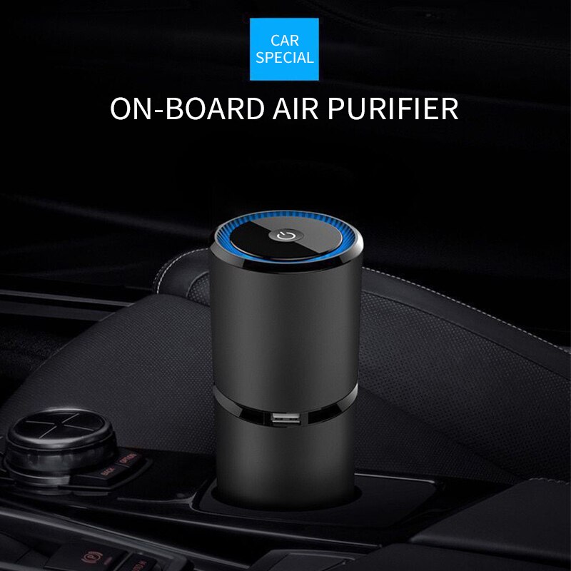 Car Air Freshener cigarette lighter USB Mute Wind Adjustable Negative Ions Car Air Purifier Machine Device Diffuser Practical