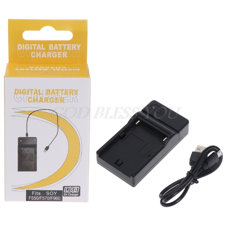 Chargeur De Batterie USB Pour Sony NP-F550 F570 F770 F960 F970 FM50 F330 F930 Caméra