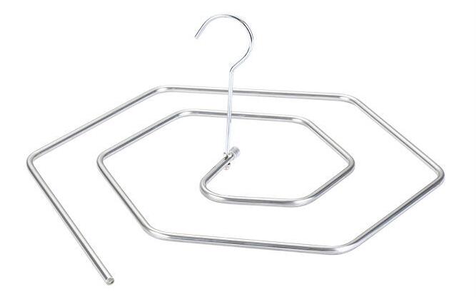 Spiraal Dekbed Lakens Hanger Roestvrij Staal Roterende Droogrek Bespaar Ruimte Deken Hanger Ronde Voor Outdoor Huis Balkon: Polygon