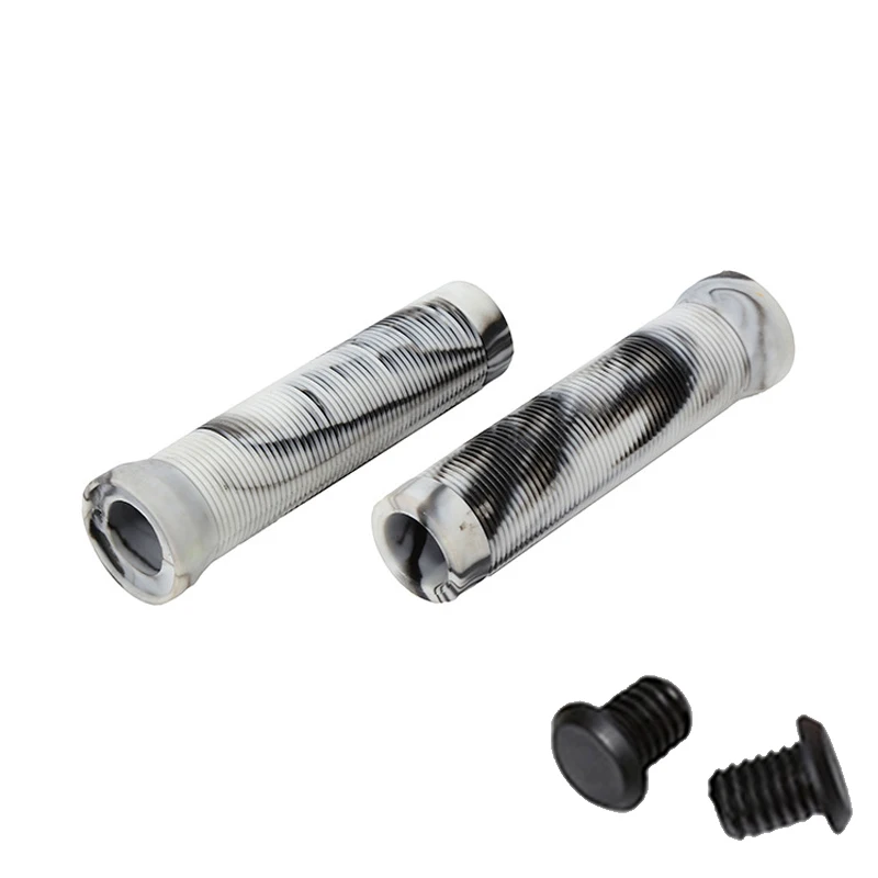 Punhos de borracha macia para guidão de bicicleta, manopla à prova d'água para mountain bike, à prova de poeira, antiderrapante: Azul