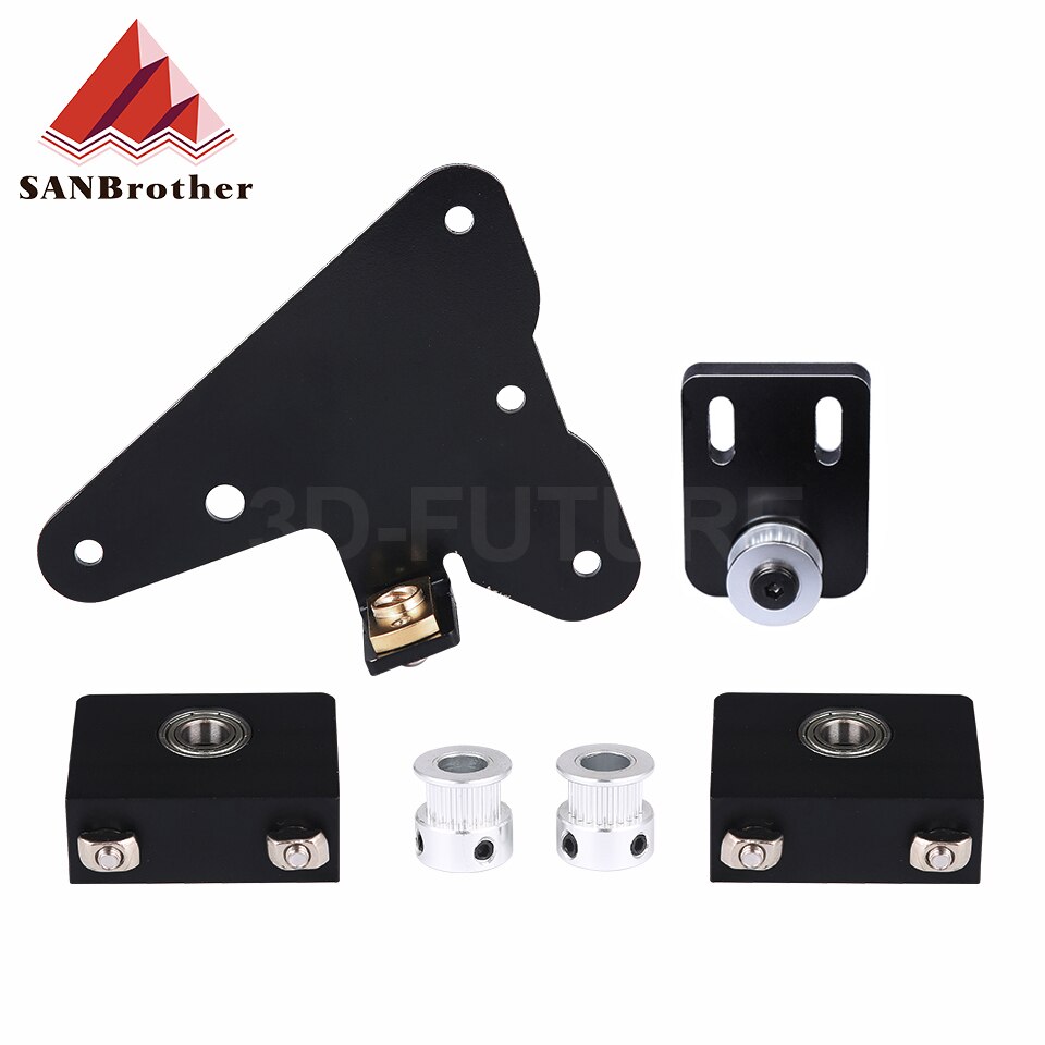 3D Printer Onderdelen Upgrade Kits Creality Ender 3/CR10 Dual Z-as T8 Lood Schroef Kits Beugel Aluminium Profiel met Riem Katrol