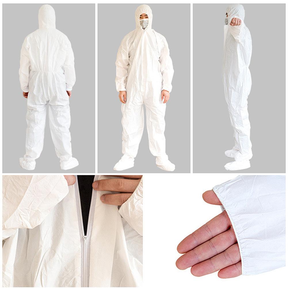 Industrial White Coverall Hazmat Suit Protection Protective Disposable Anti-Dust Clothing Anti Bee Clothing