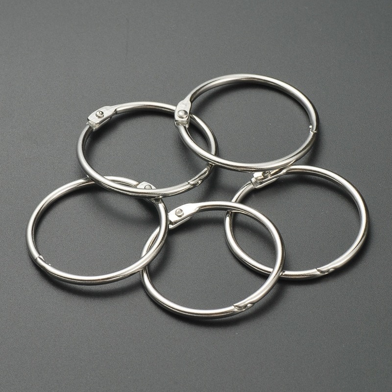 10PCS16mm 20Mm Boek Ring Binding Ring Split Ring Metalen Ring Milieubescherming Gesp
