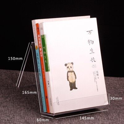 1 stks Transparantie Acryl Boekensteunen Acryl Boek Display Stand voor A4/A5 BOEK: A5