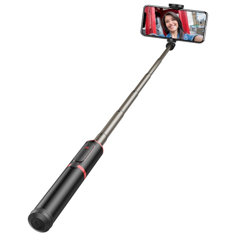 Bluetooth selfie stick bærbart håndholdt kamerastativ med trådløs fjernbetjening til iphone huawei xiaomi kamera