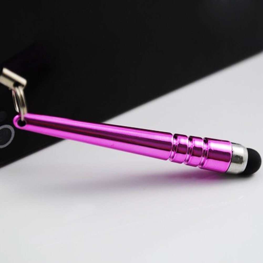 Stylet en plastique universel de stylo tactile d'écran capacitif Long pour des stylos de comprimés de téléphones portables intelligents avec des bouchons de poussière
