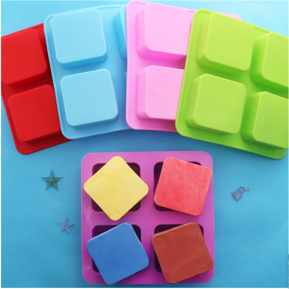 Molde rectangular de silicona para pastel, moldes cuadrados para jabón, pudín, muffins, pan, Brownie, molde de pan de maíz